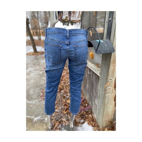 Tommy Hilfiger Skinny Crop Jeans Mid Rise Med Wash Sz 8 - Picture 5 of 12